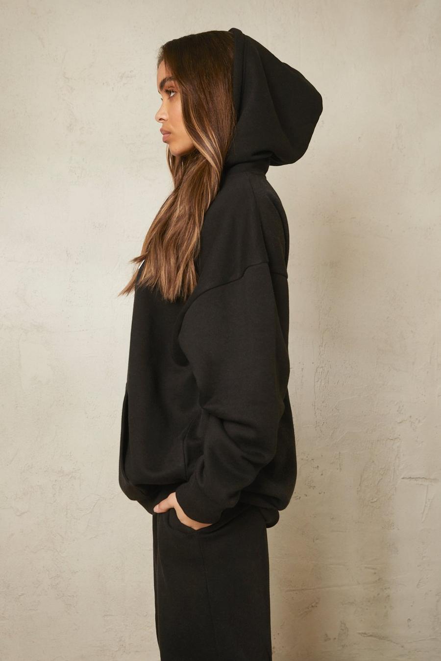 Recycelter Oversize Hoodie, Black image number 1