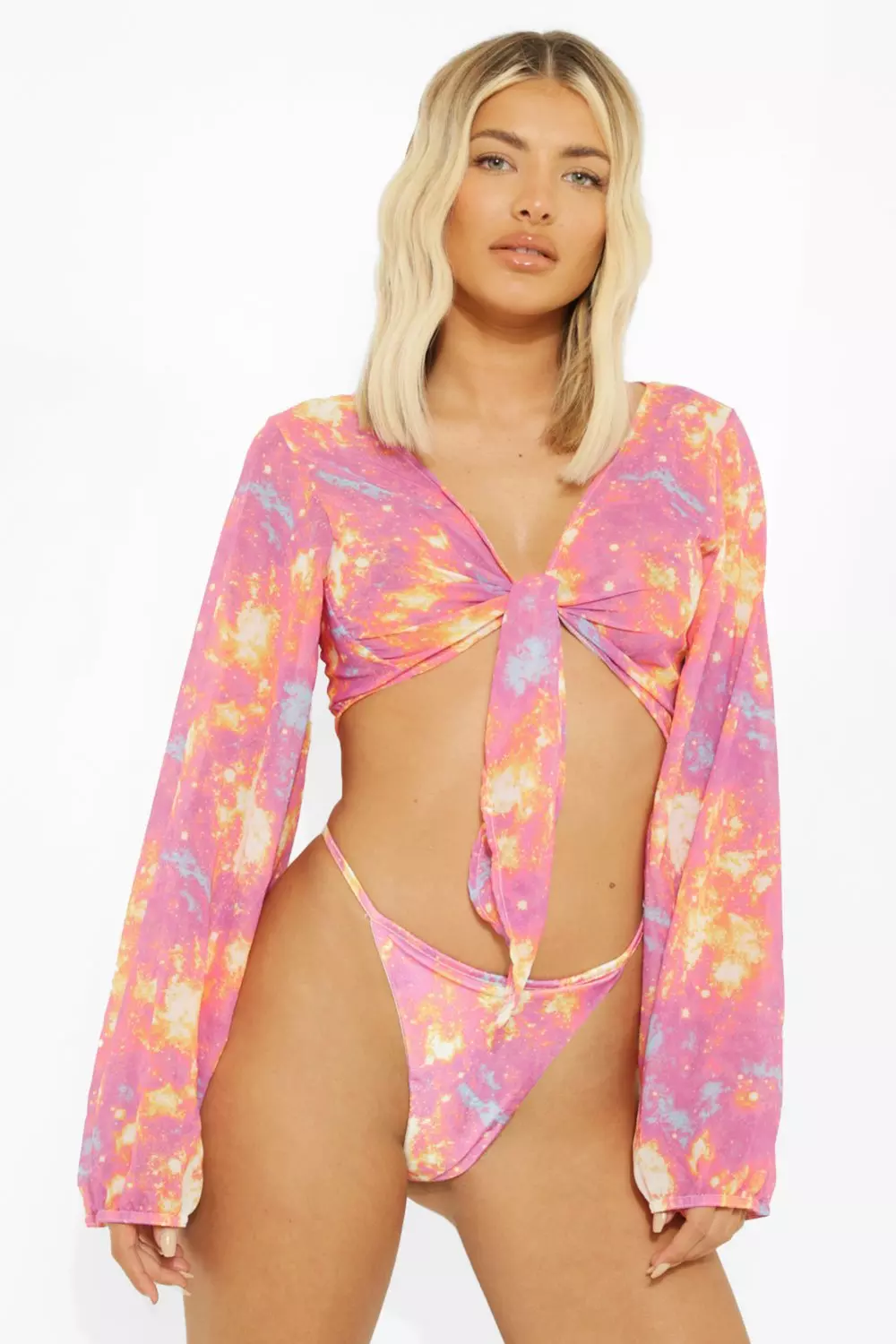 Boohoo front cheap thong swimsuit