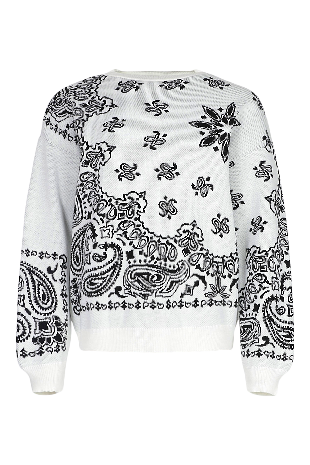 Bandana Print Jumper boohoo