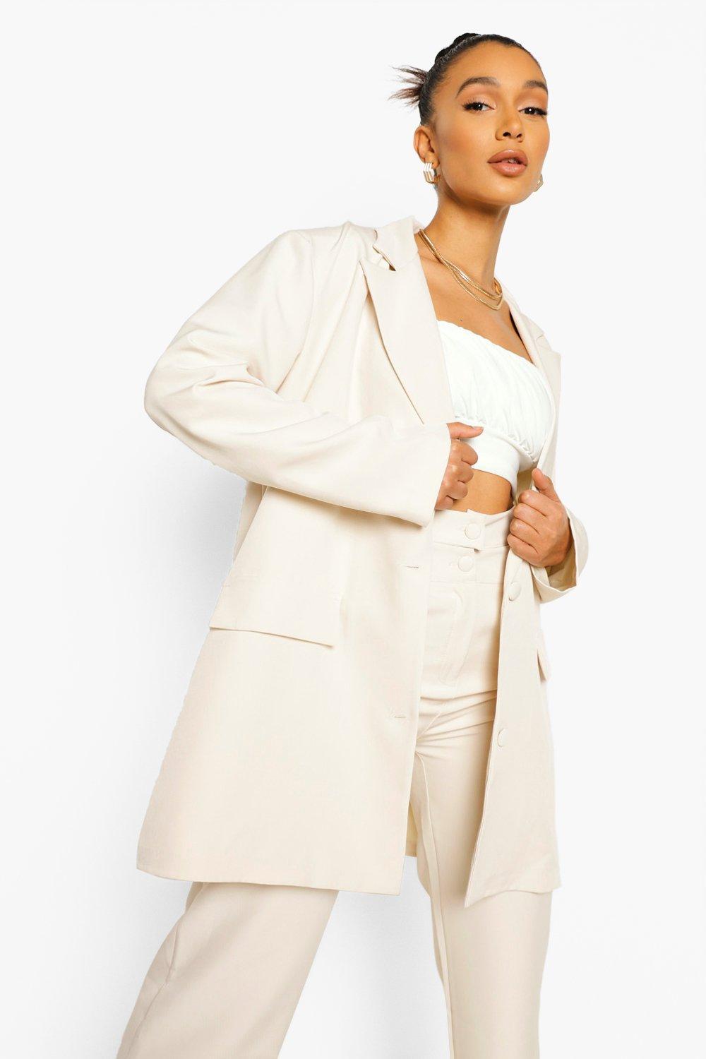 boohoo blazer coat