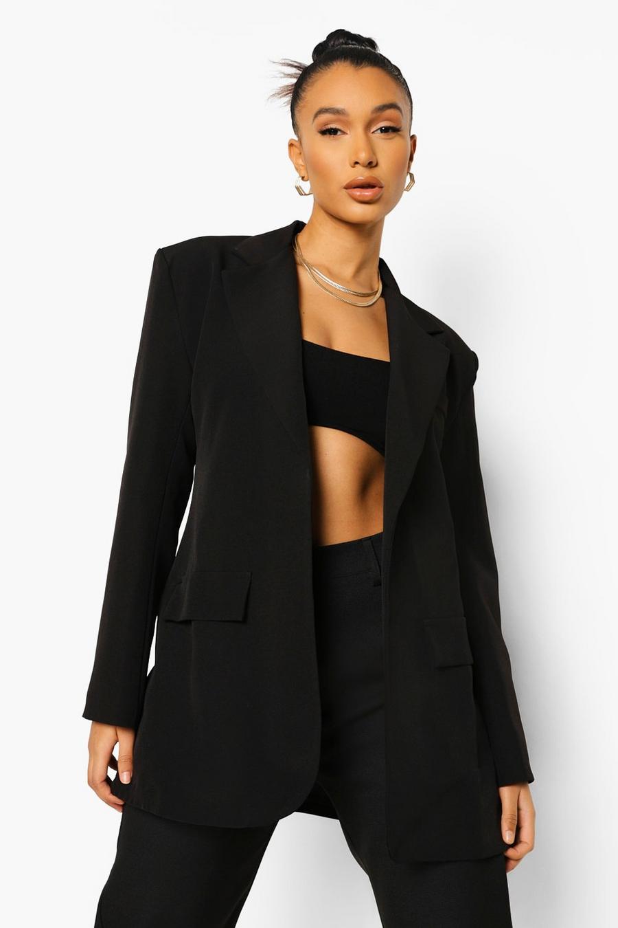 Oversized blazer - Black - Ladies