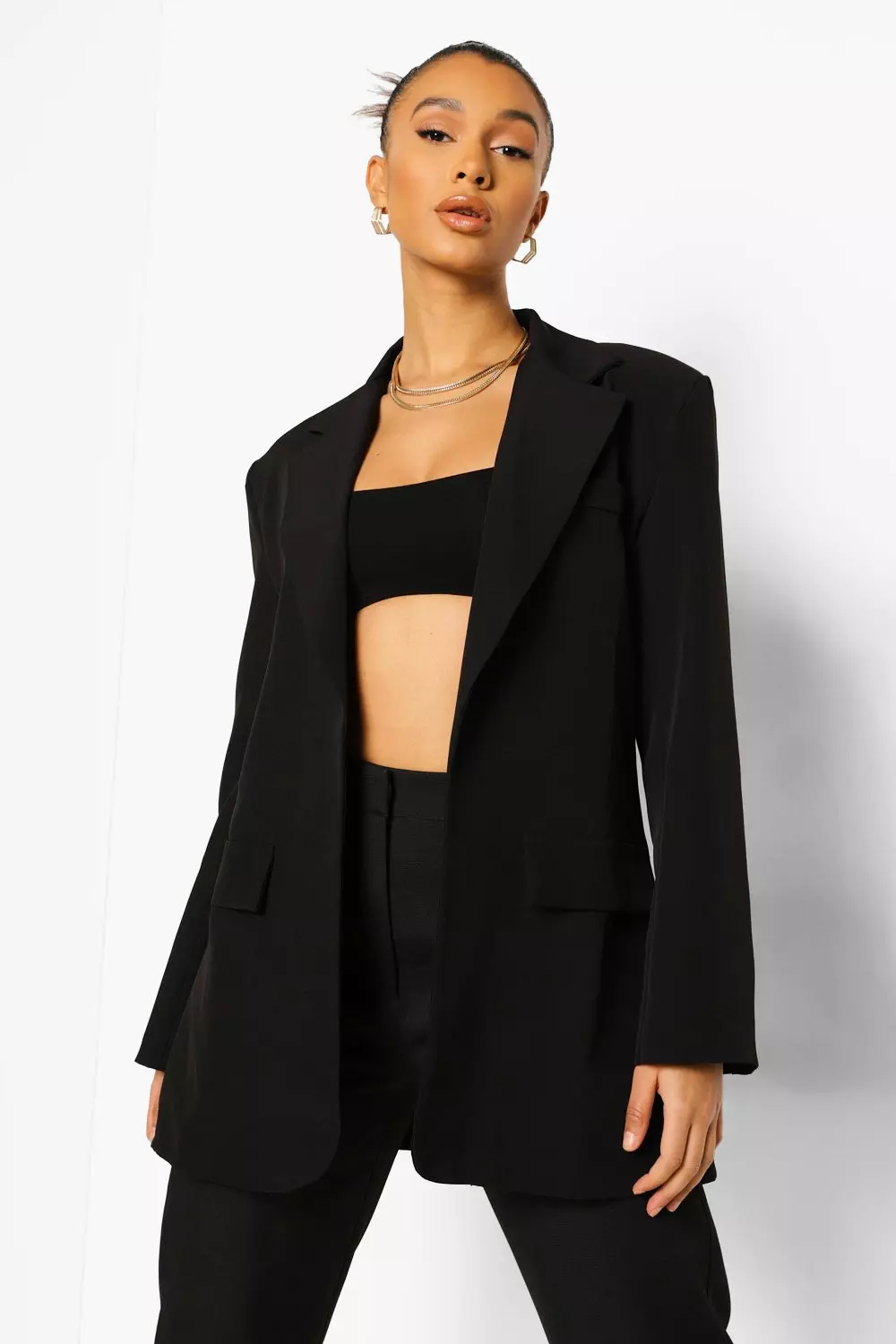 Oversized Tailored Blazer Boohoo