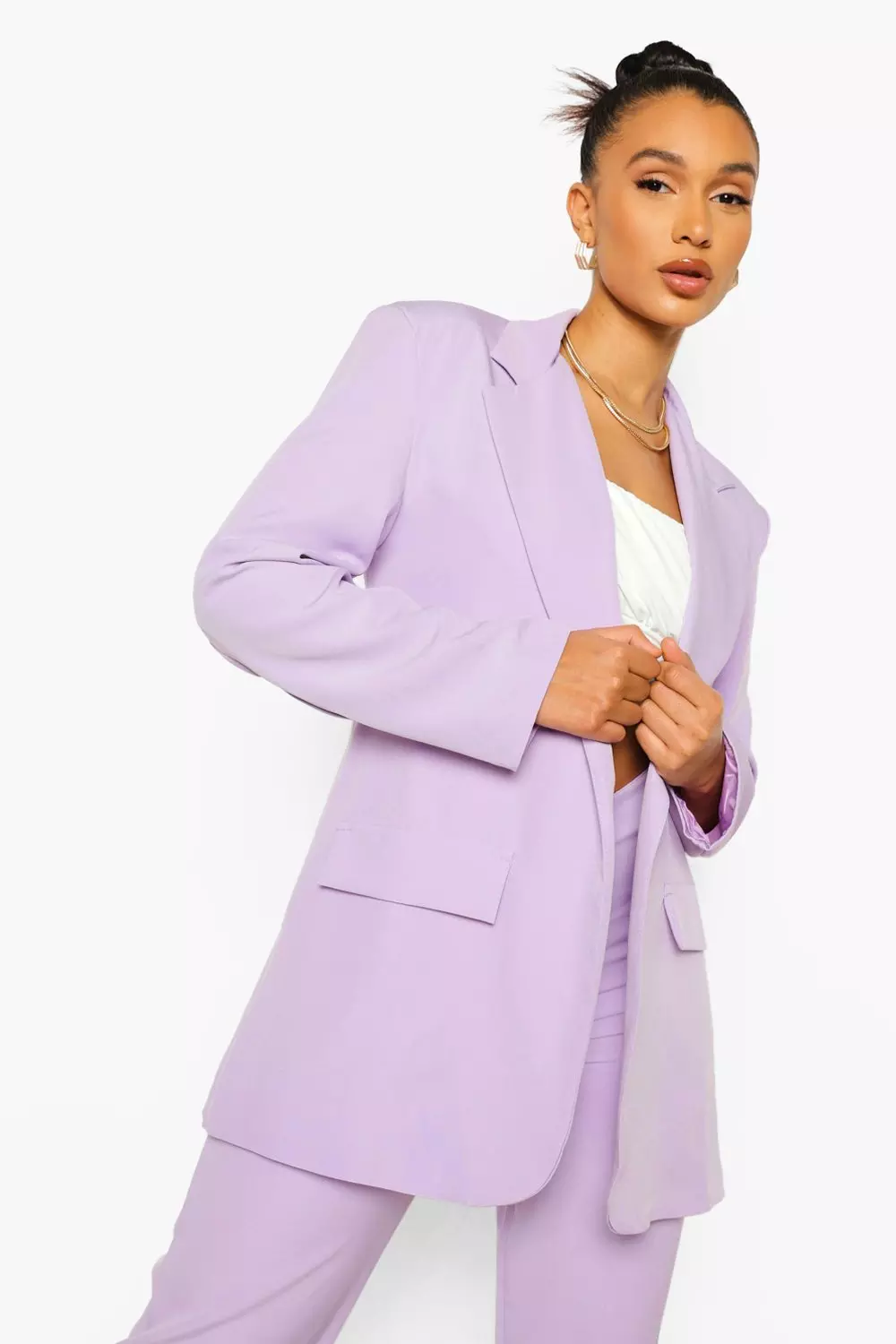 Oversized Tailored Blazer Boohoo