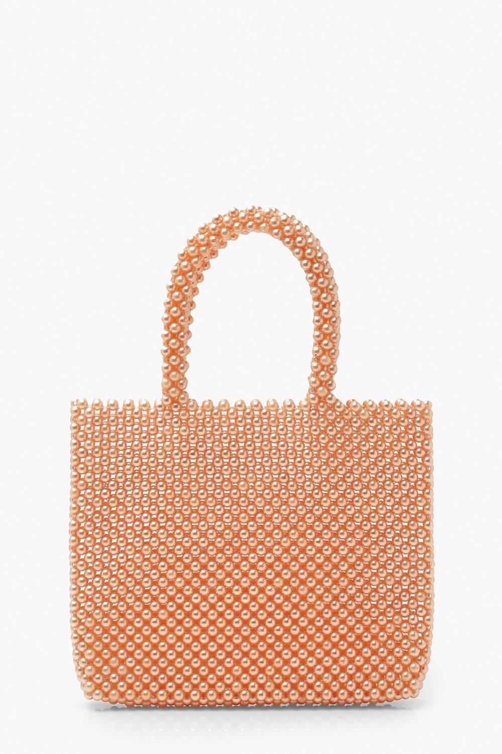 Pearl Beaded Mini Handbag boohoo IE
