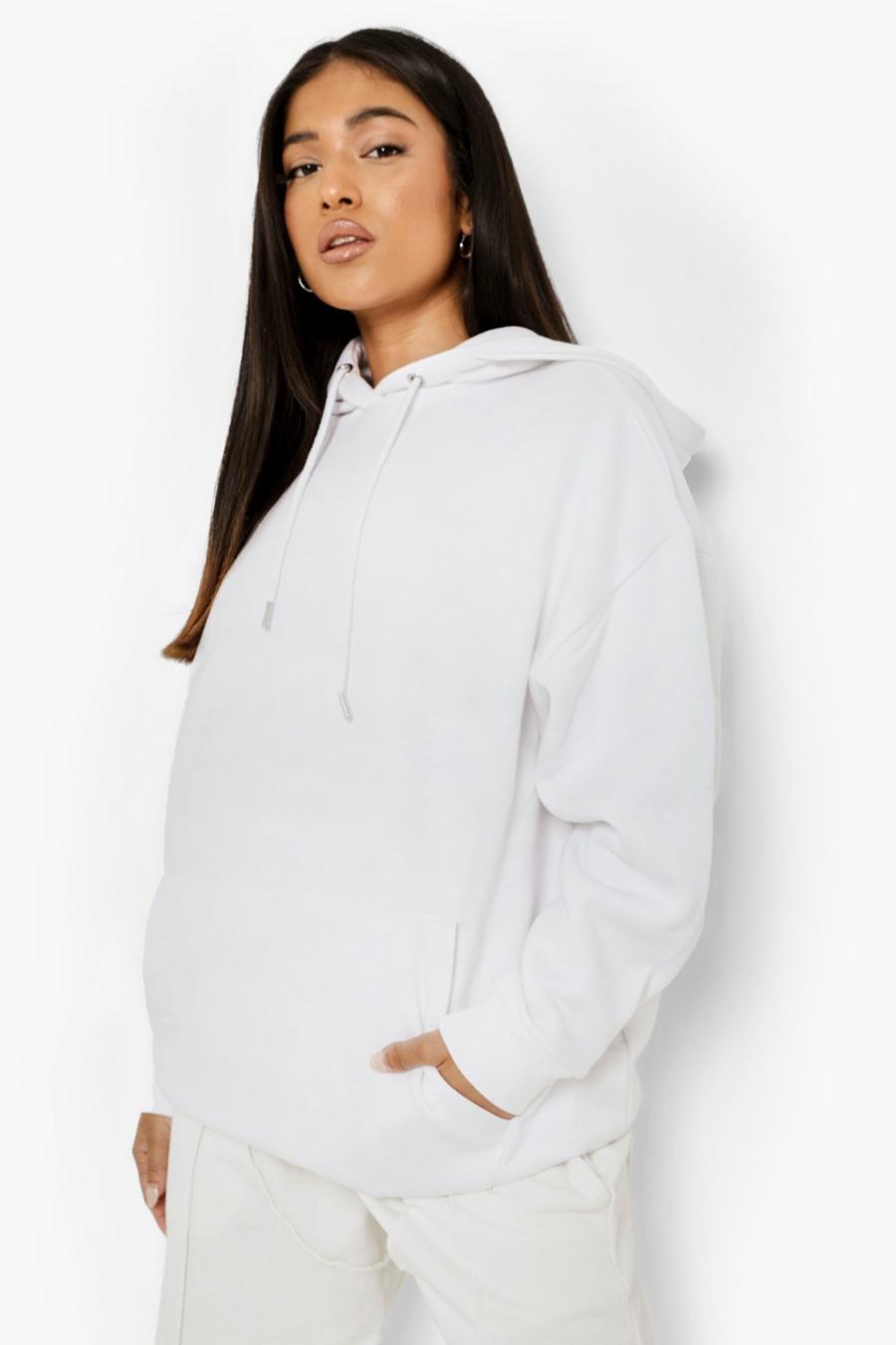 White Petite Oversize hoodie image number 1
