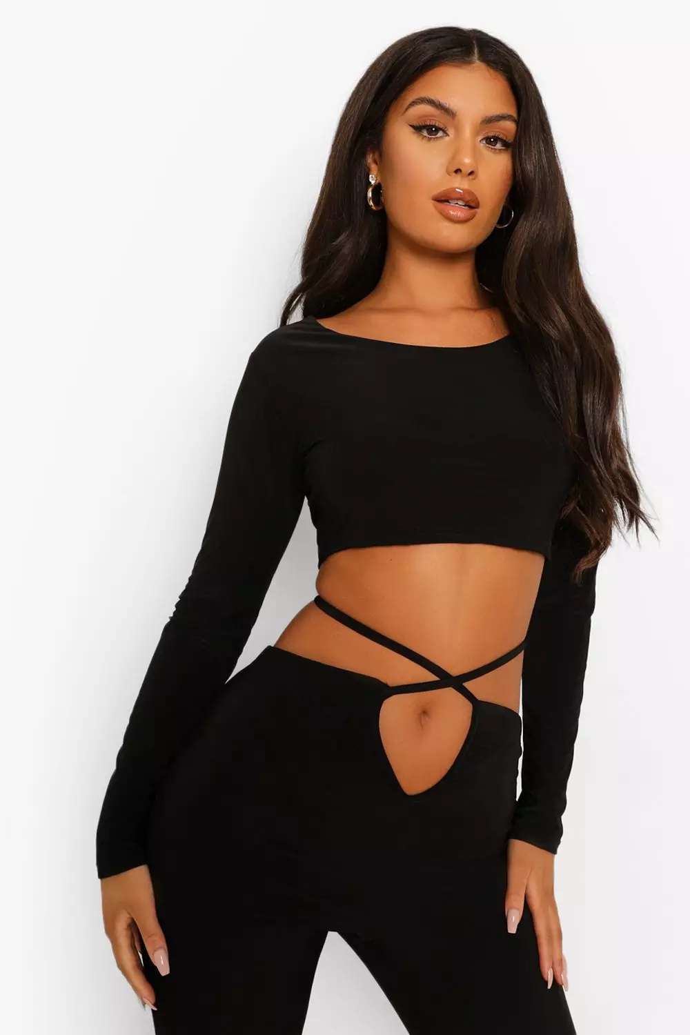 Double Layer Slinky Crop & Cut Out Leggings