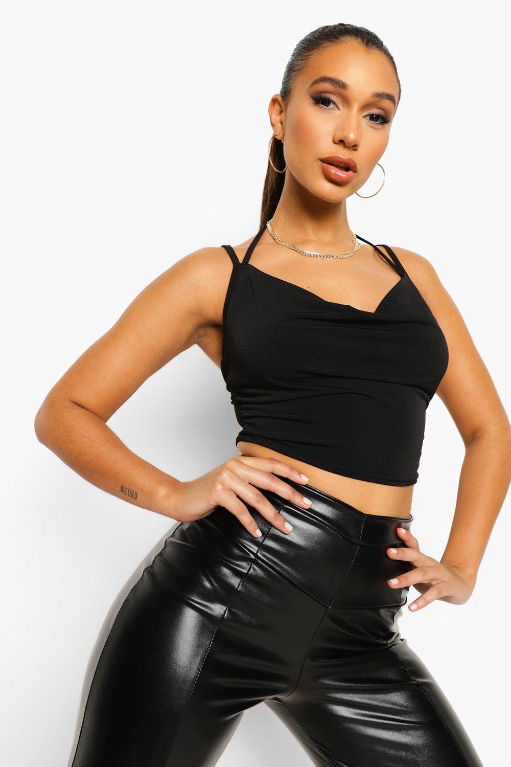 Slinky Basic Short Sleeve Crop Top