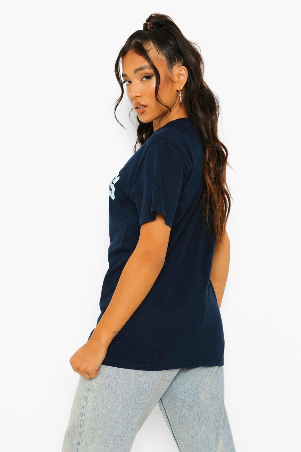 47 Brand Women's Phoenix Premier T-Shirt, Medium, Navy