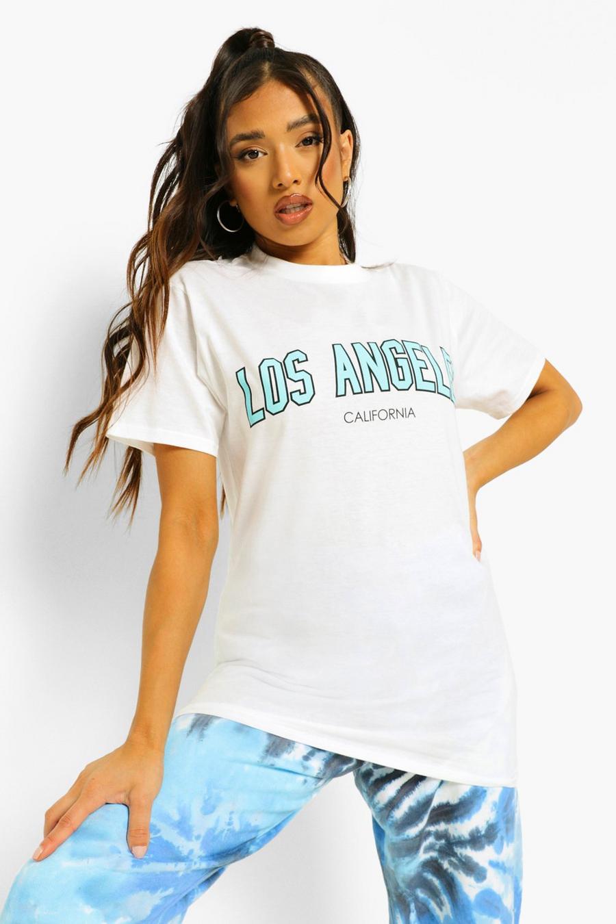 White Petite - "Los Angeles" T-shirt med tryck image number 1