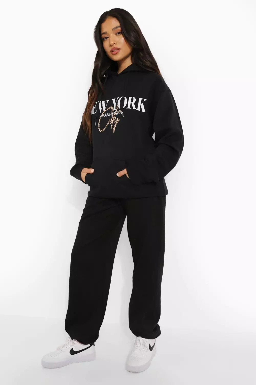 Leopard print oversized hoodie hotsell