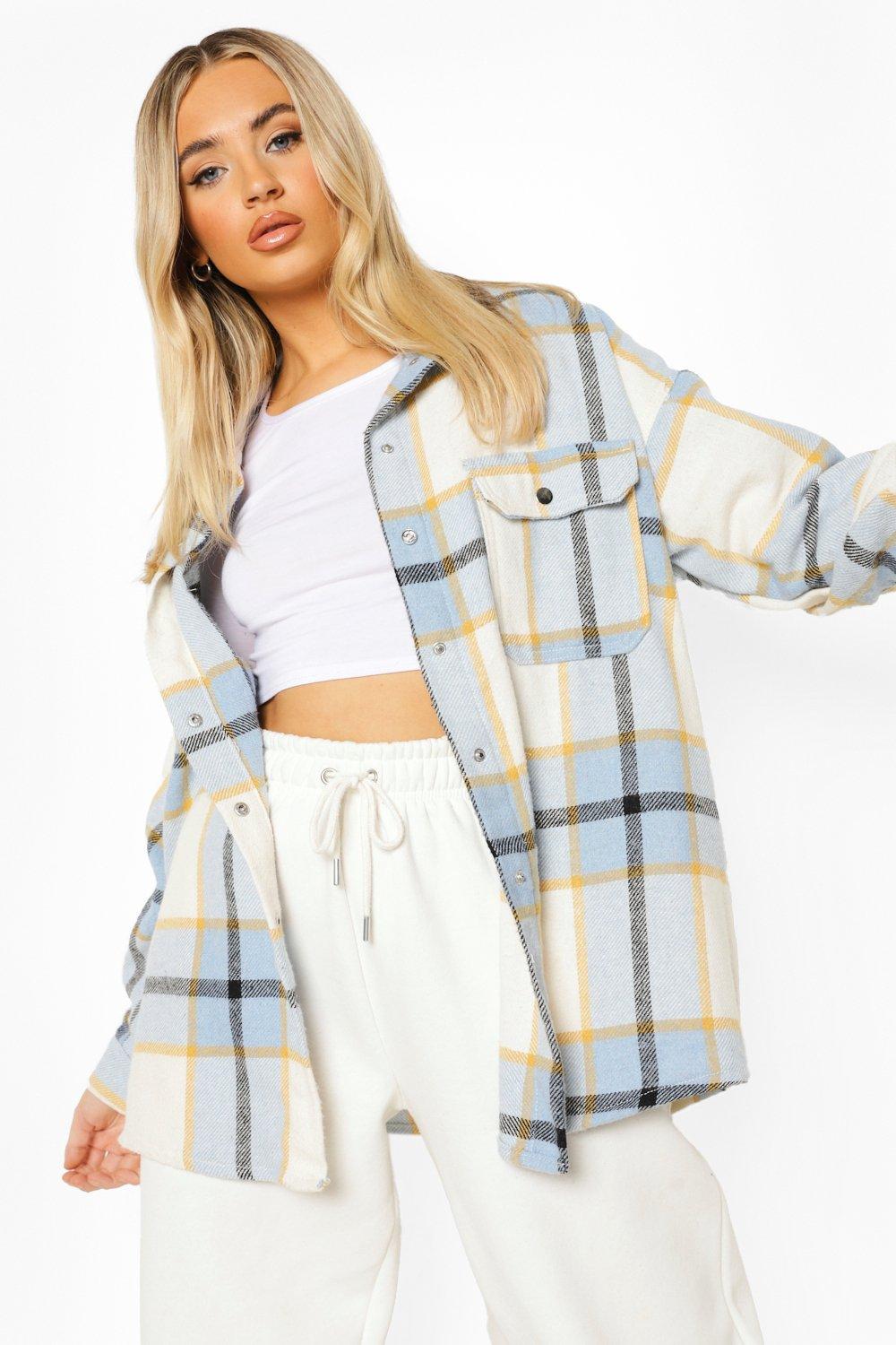 boohoo oversized shacket