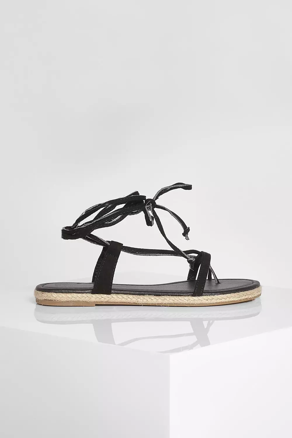 Black strappy best sale espadrille sandals