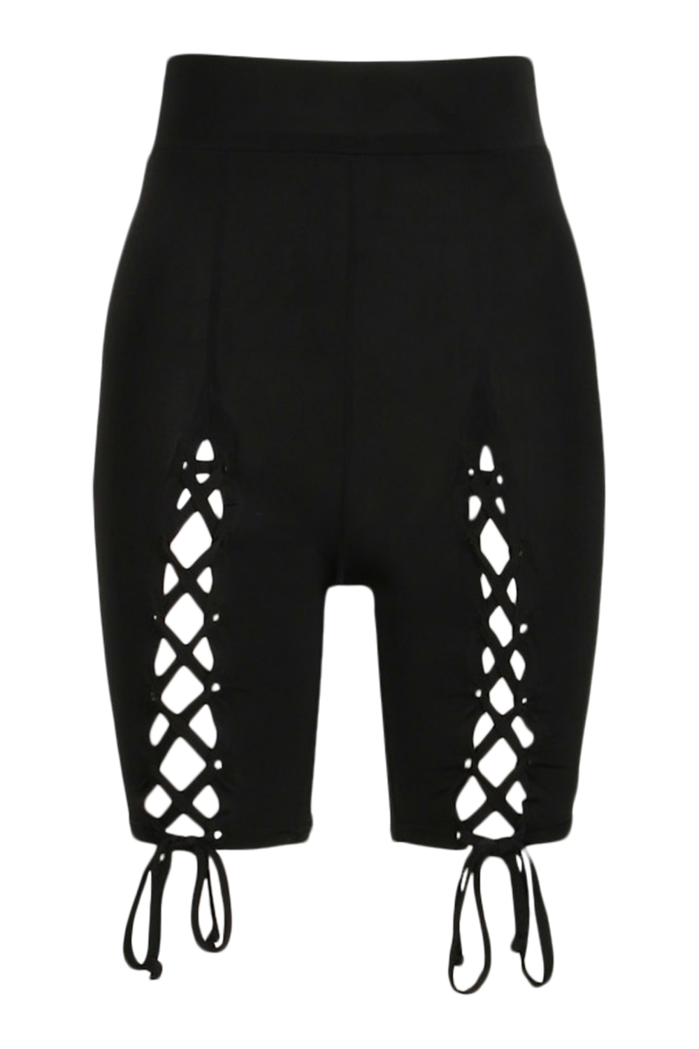 Lace up biker shorts top