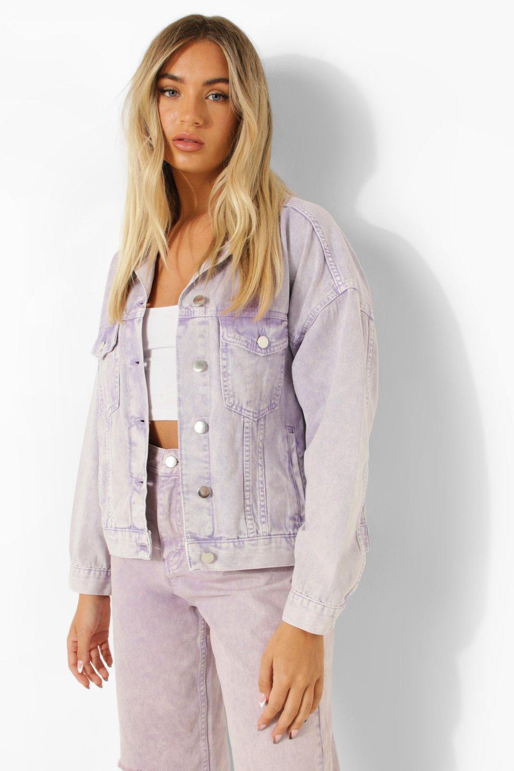 Lilac store denim jacket