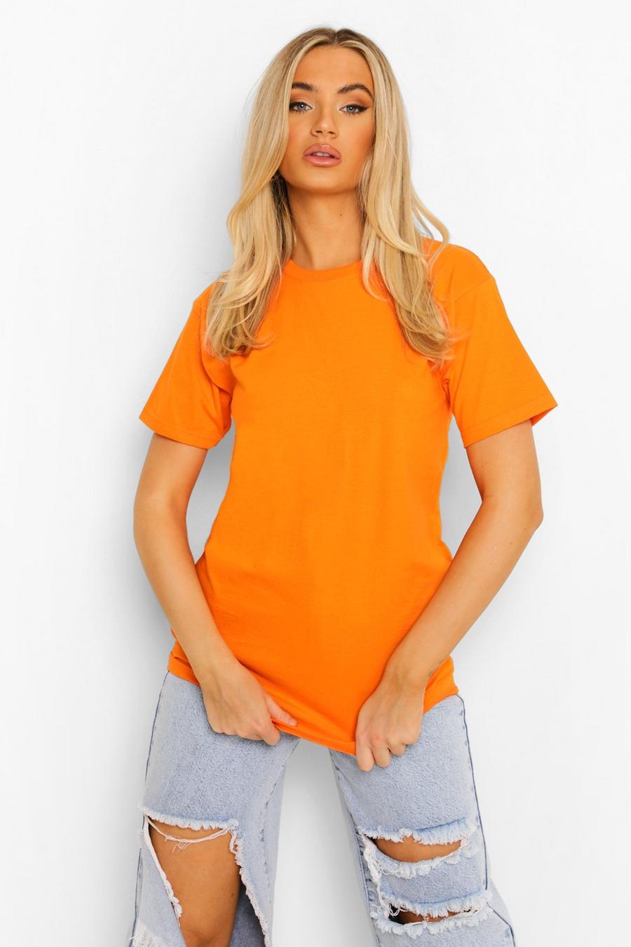 Camiseta básica, Naranja image number 1