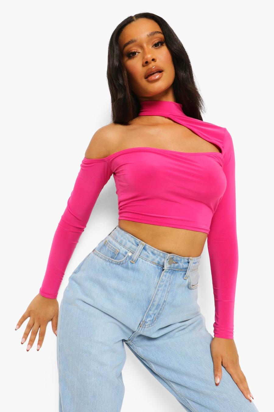 Pink Back Cut Out Top image number 1
