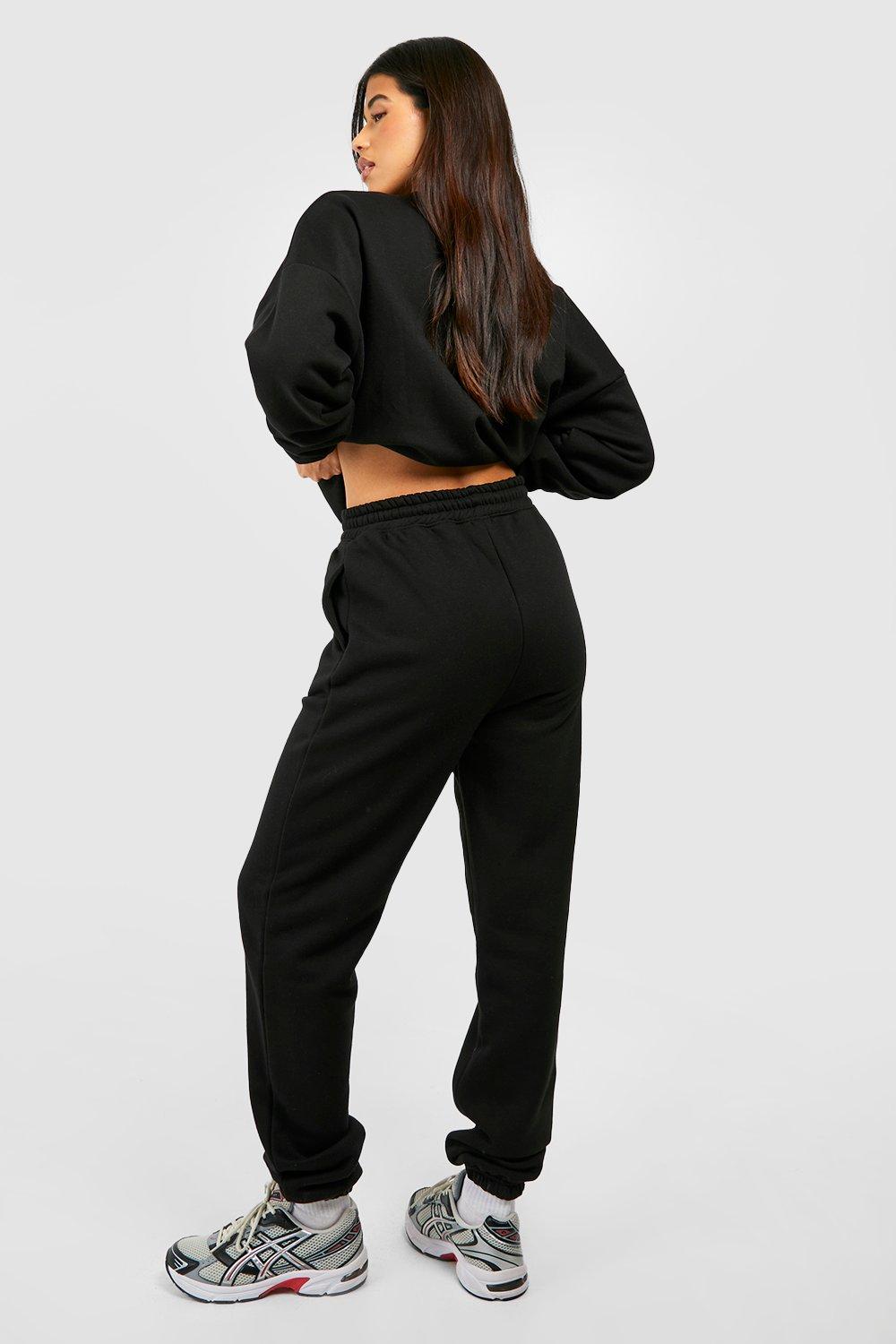 Women's Black Tall Basic Cuffed Hem Joggers