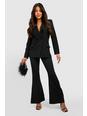 Black negro Fit & Flare Tailored Trousers