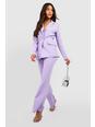 Lilac Fit & Flare Tailored Trousers