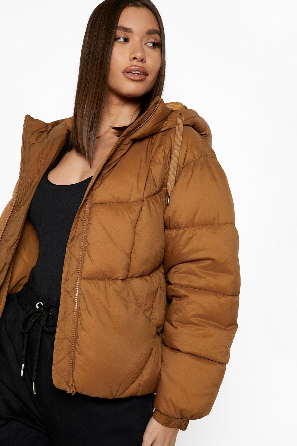 Tan padded outlet jacket