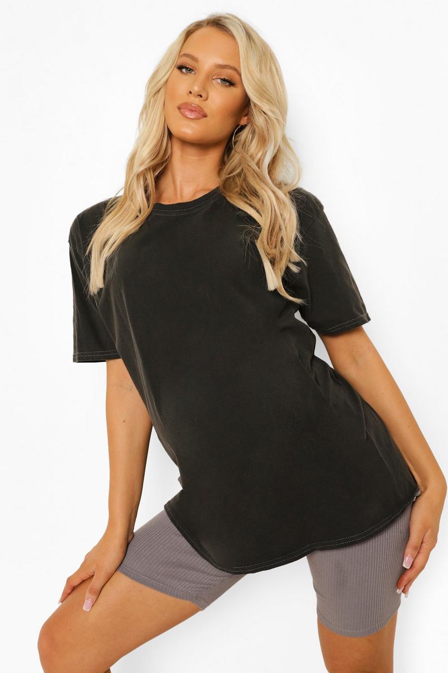 Charcoal Mammakläder - Oversize t-shirt med tvättad effekt image number 1