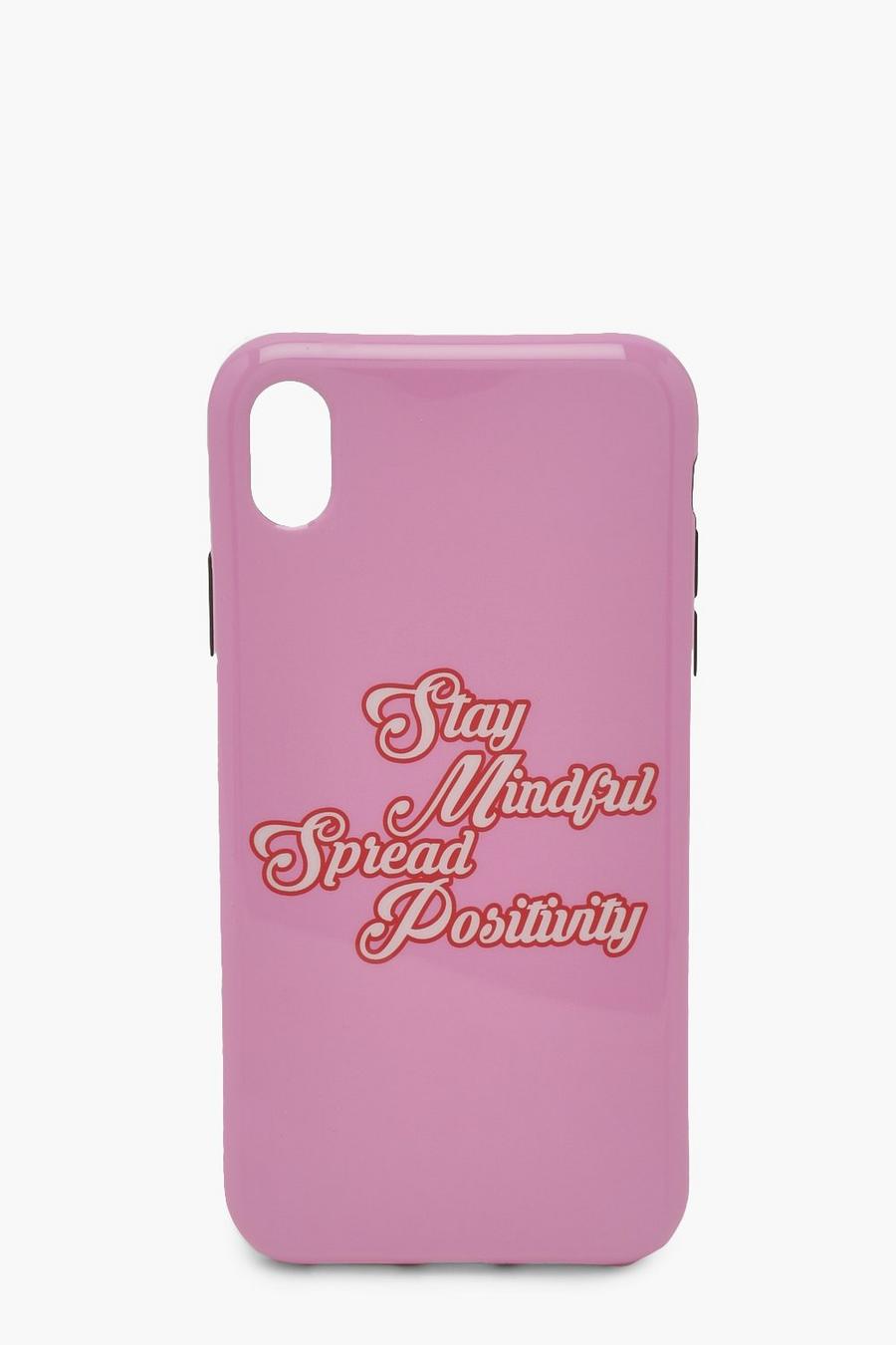 Pink Spread Positivity Iphone XR Case image number 1