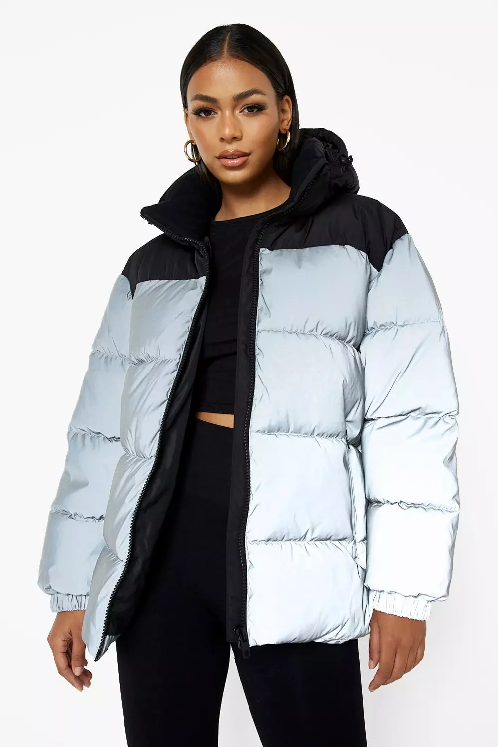 Boohoo reflective clearance jacket