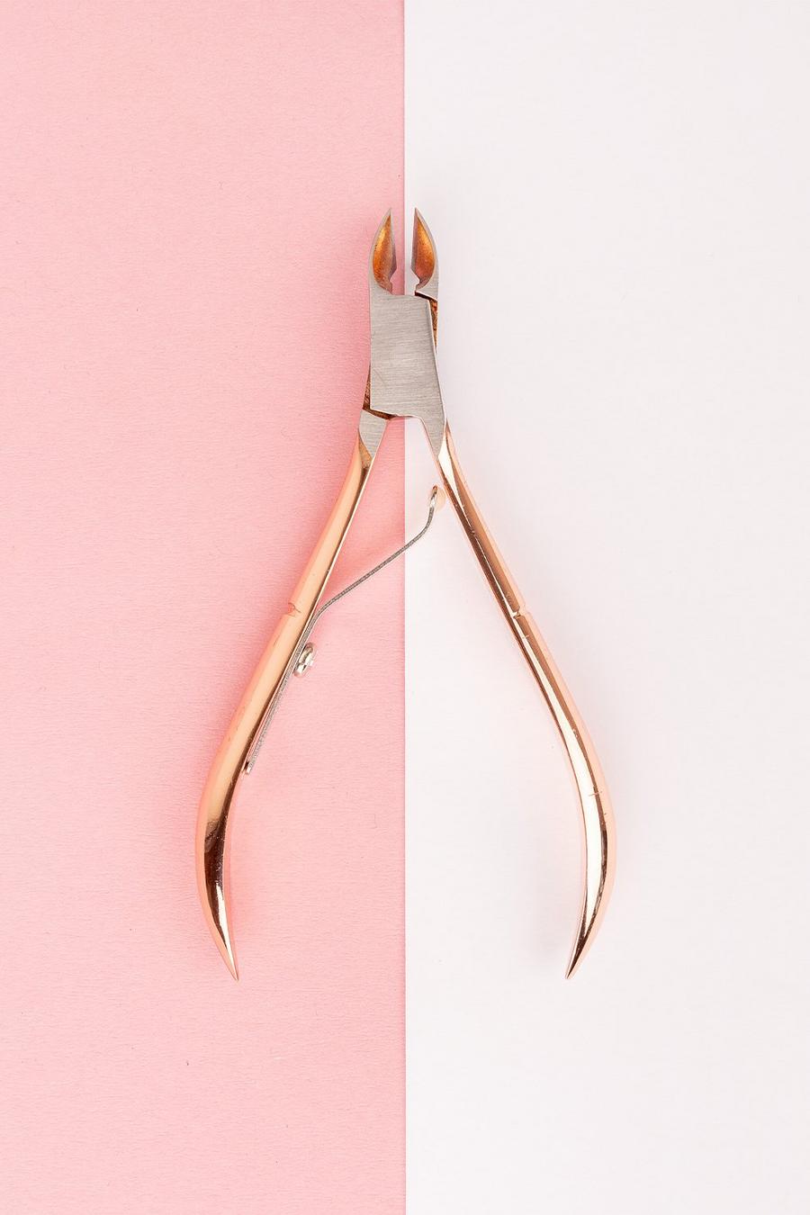 Brushworks - Pinzette per cuticole, Oro rosa metálicos