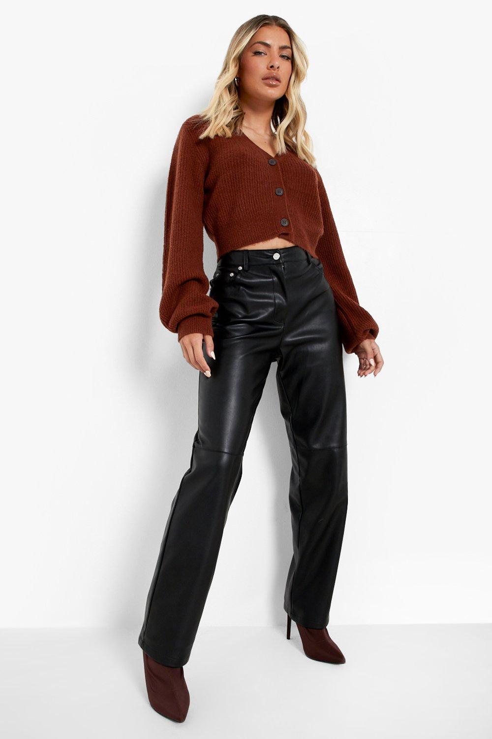 Balloon Sleeve Sweater + Faux Leather Leggings