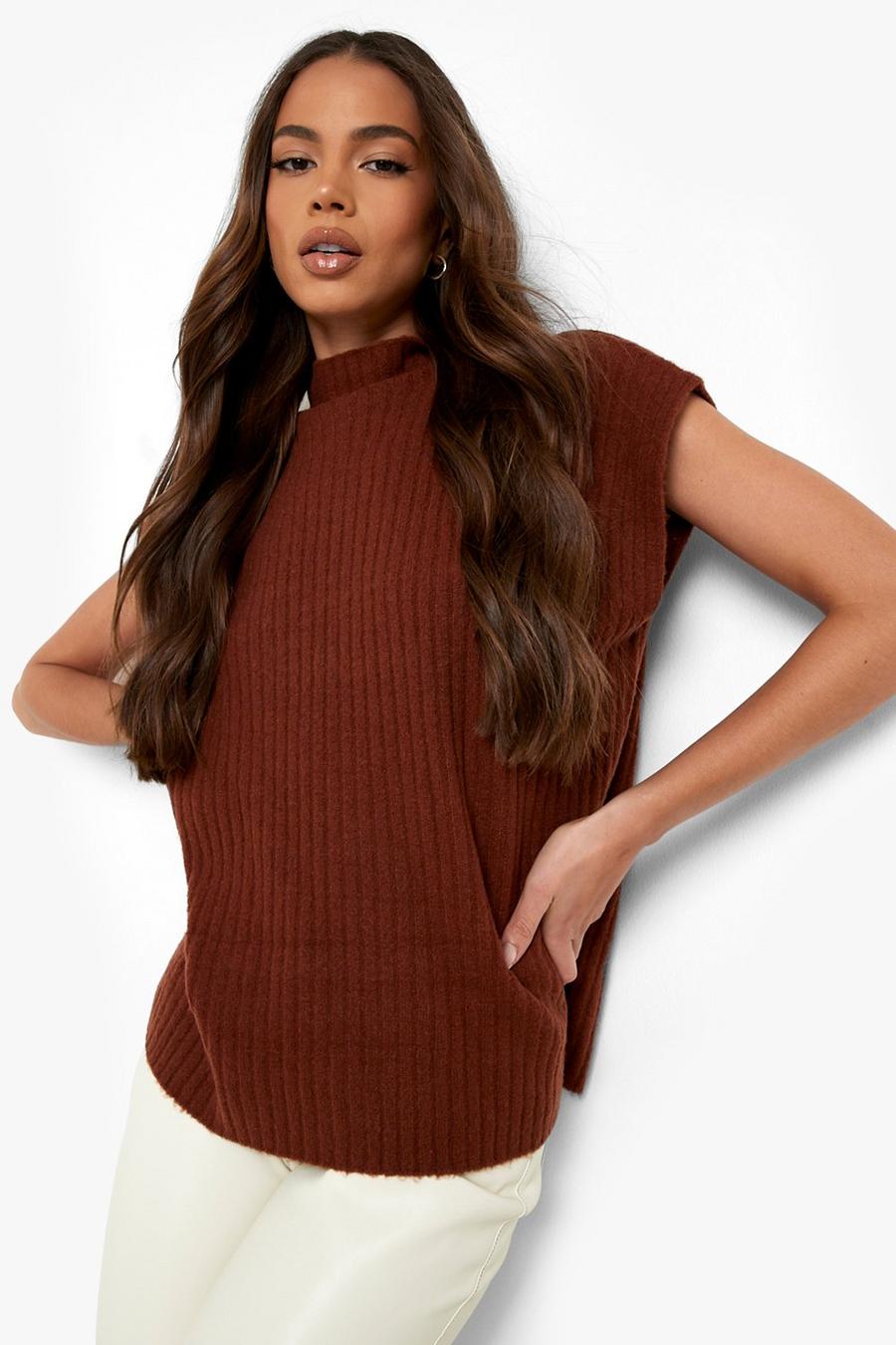 Rust Sweater Tank Top image number 1