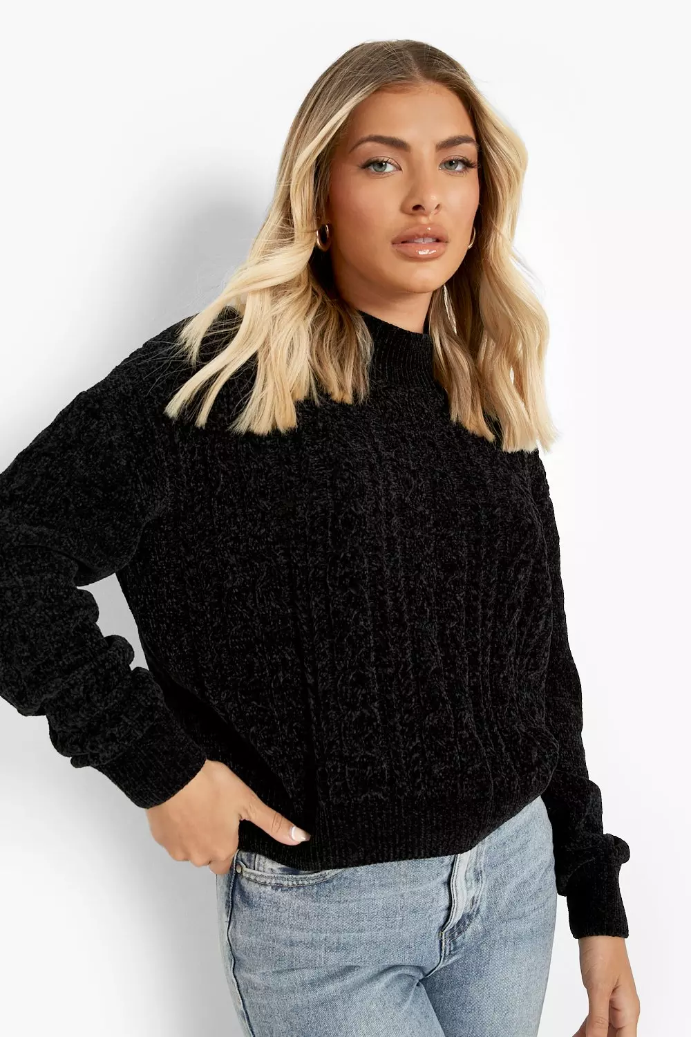 Boohoo shop chenille jumper