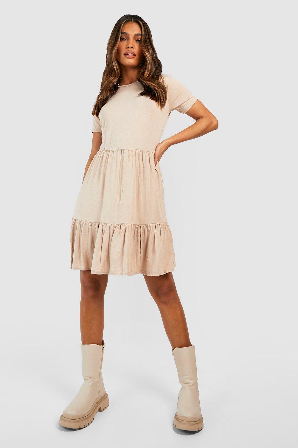 Short hot sale smock dress