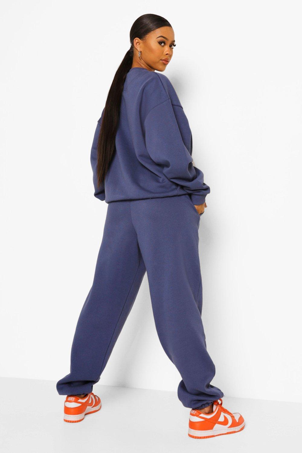 Women's Tall Slogan Oversized Sweatshirt Tracksuit