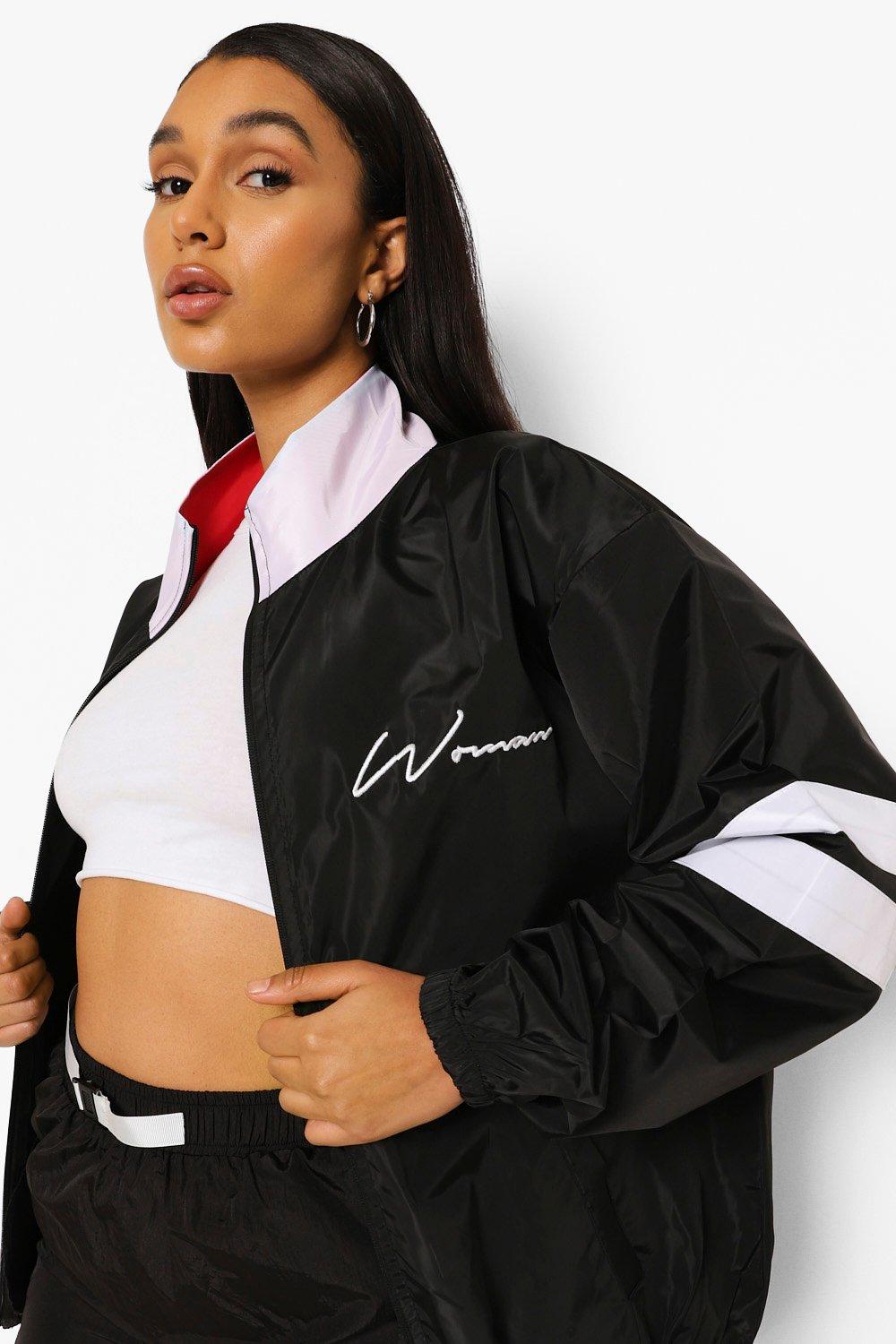 Boohoo windbreaker womens best sale