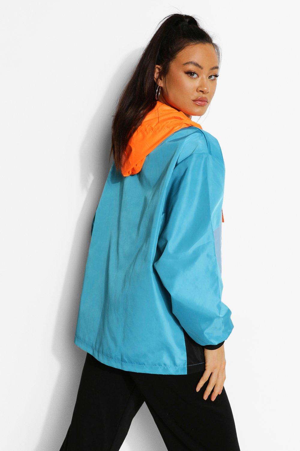 Windbreaker jacket womens on sale boohoo