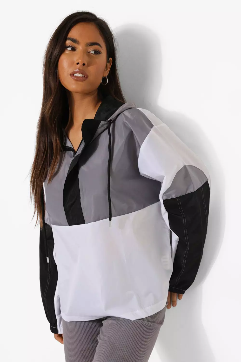 Oversized windbreaker outlet jacket womens