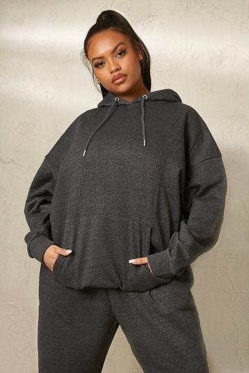 Plus Basic Oversized Hoodie charcoal