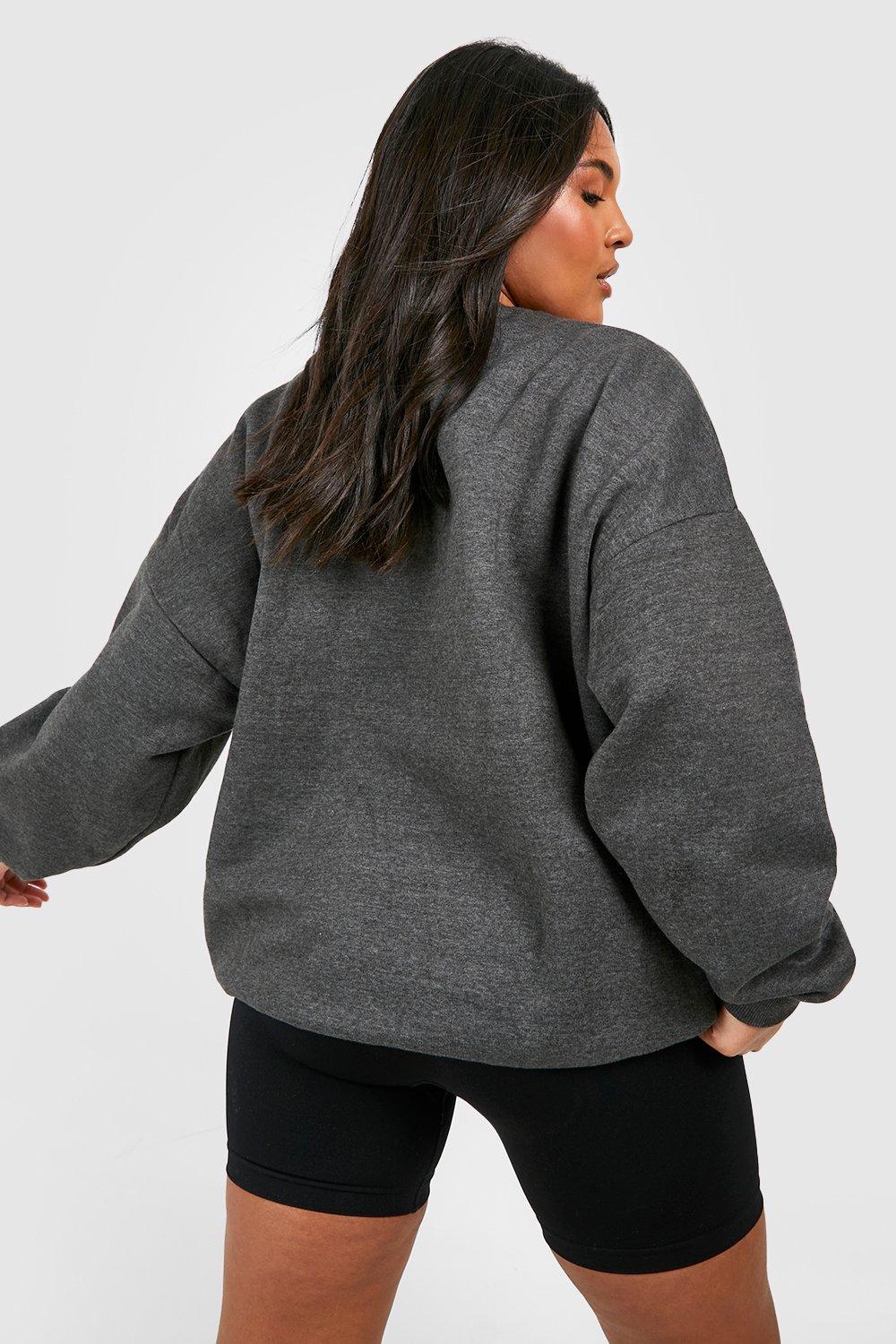 Oversized discount sweatshirt boohoo