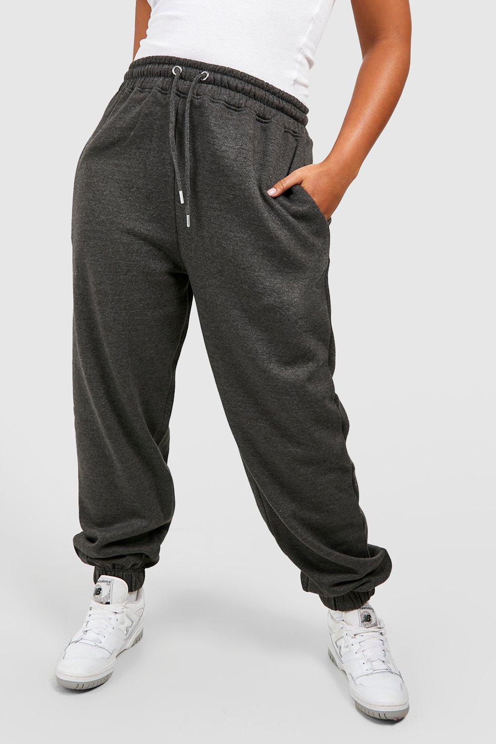 Plus Basic Cuffed Hem Joggers boohoo