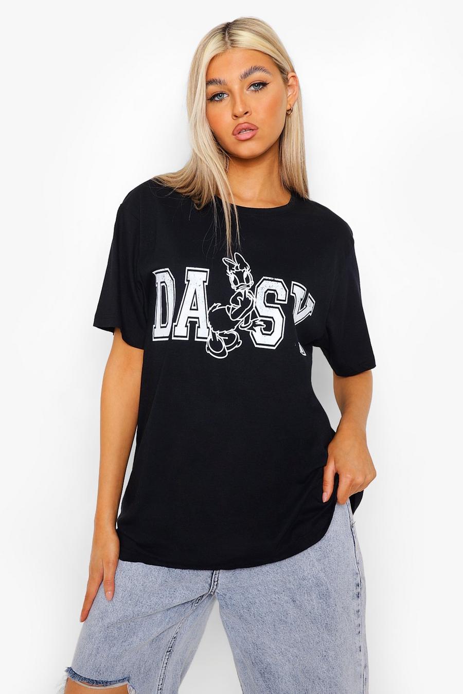 Tall T-Shirt mit lizenziertem Daisy-Print , Schwarz image number 1