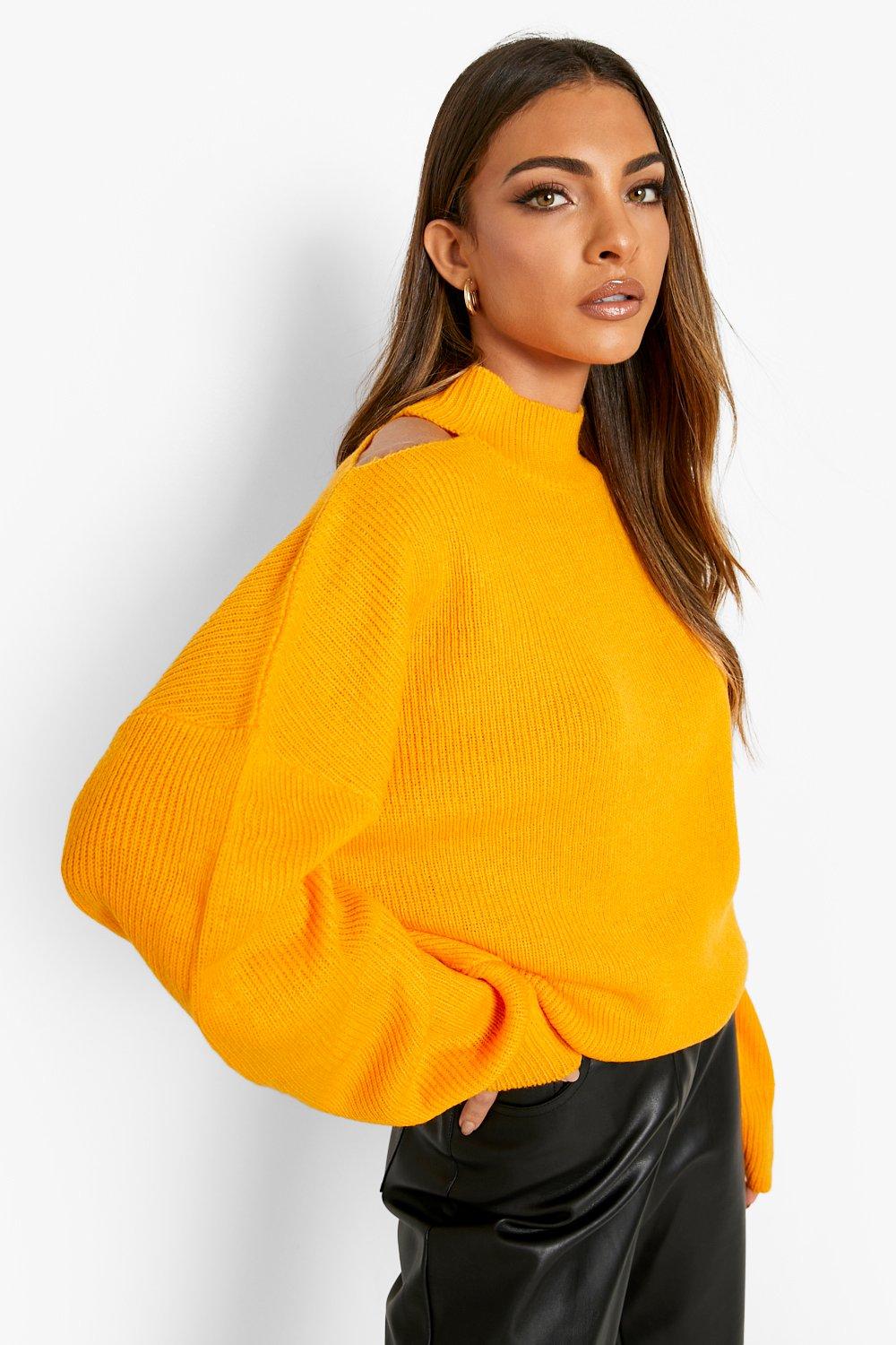 Cut out shoulder on sale jumper