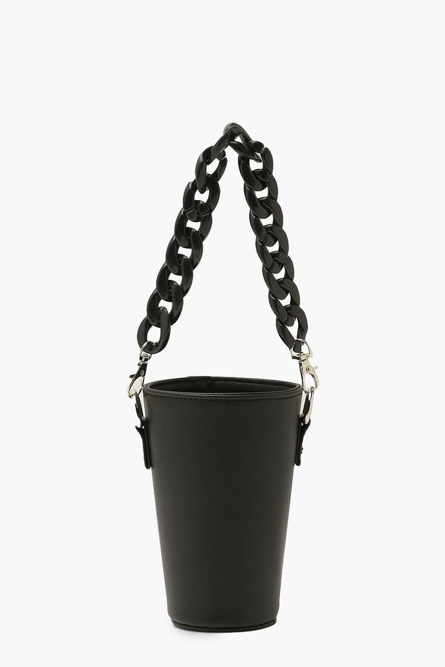Black Chain Handle Cup Holder image number 1