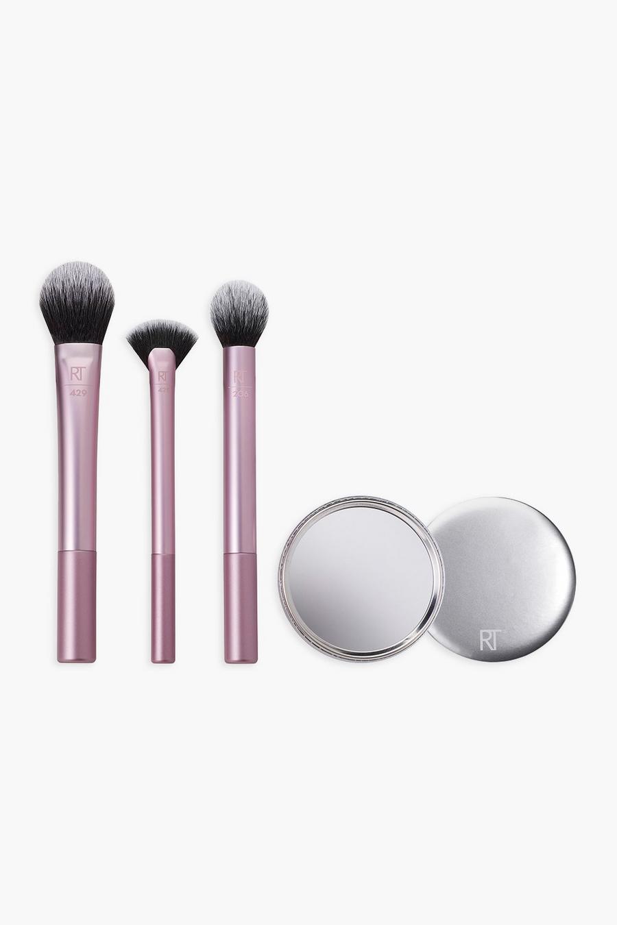 Pink REAL TECHNIQUES 'IRL' PERFECTING FINISH MAKEUP BRUSH KIT image number 1