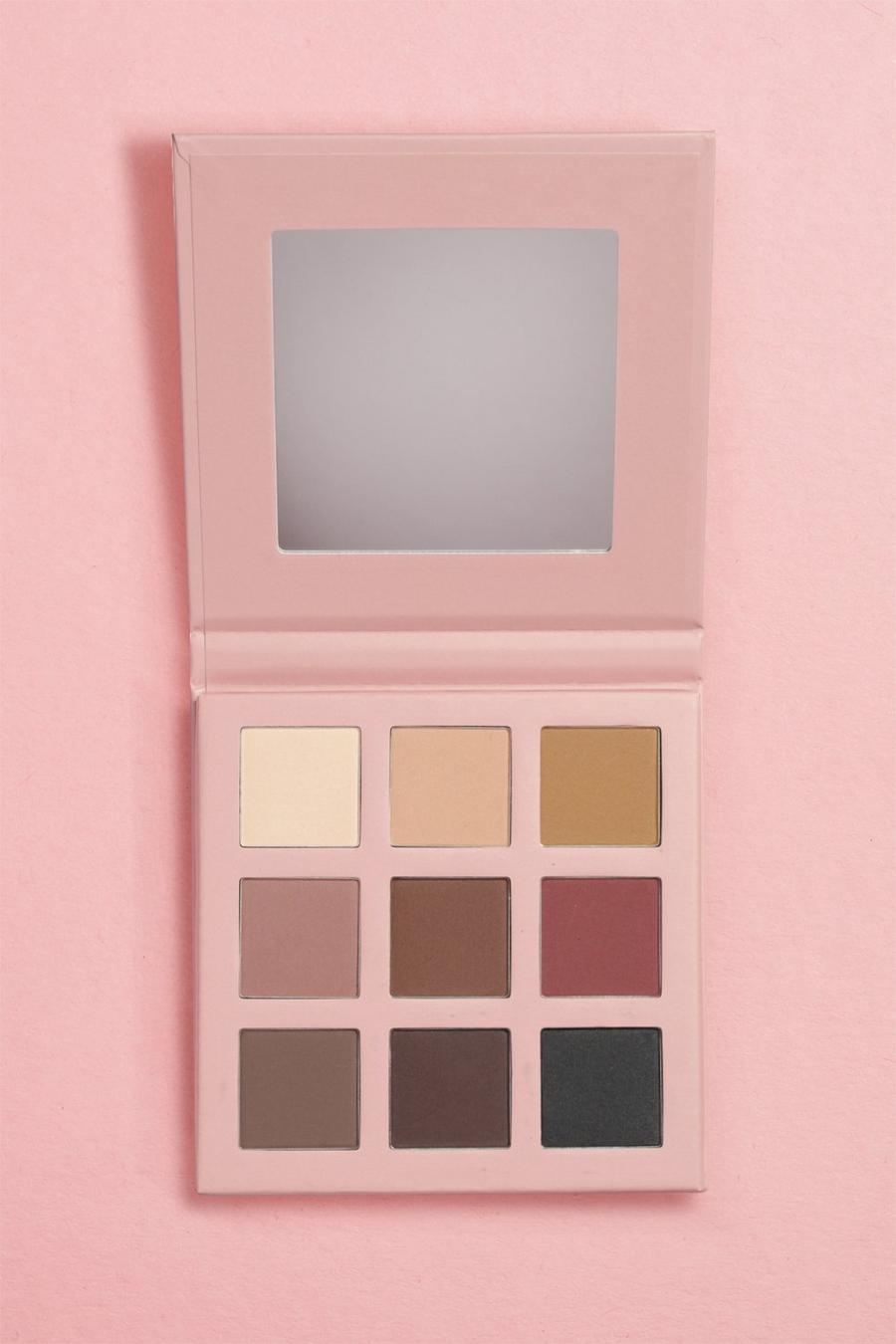 Multi boohoo BEAUTY 9 Shade Eyeshadow Palette image number 1