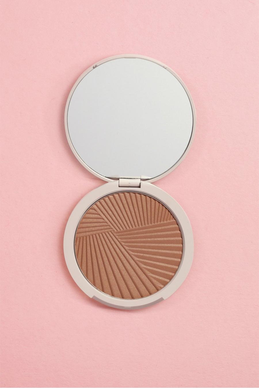 Dark boohoo BEAUTY Face & Body Bronzer Powder With Mirror image number 1