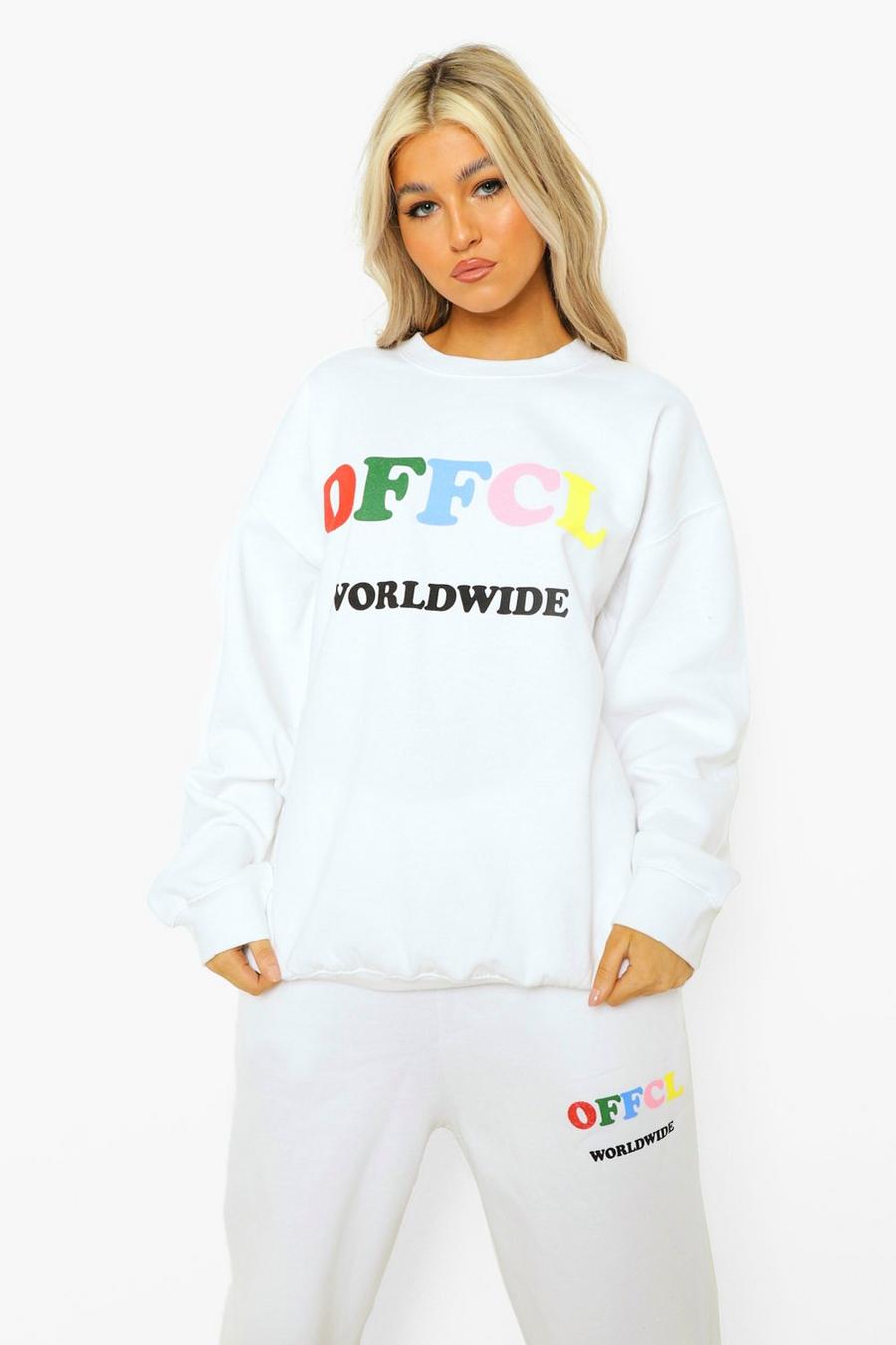 White Tall Ofcl Worldwide Sweatshirt Tracksuit image number 1