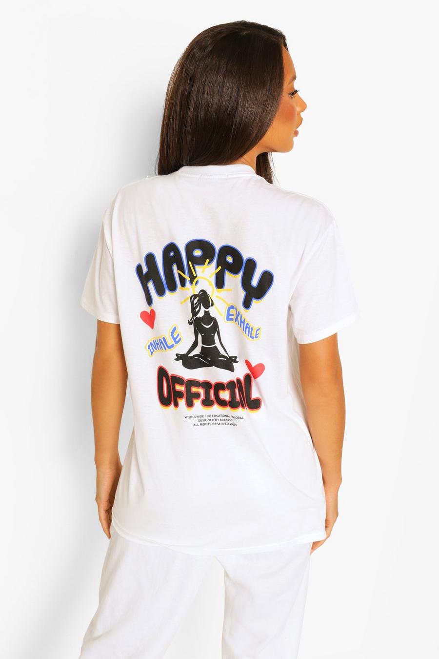 White Tall Happy Ofcl T-shirt Tracksuit image number 1