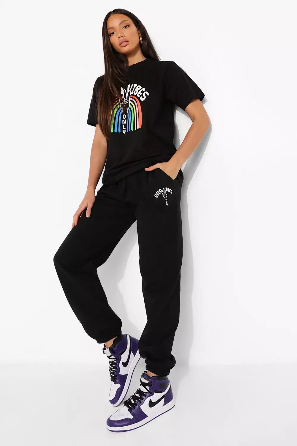 Boohoo rainbow tracksuit online