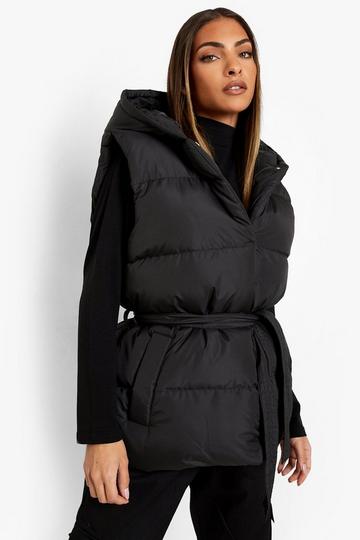 Belted Puffer Gilet