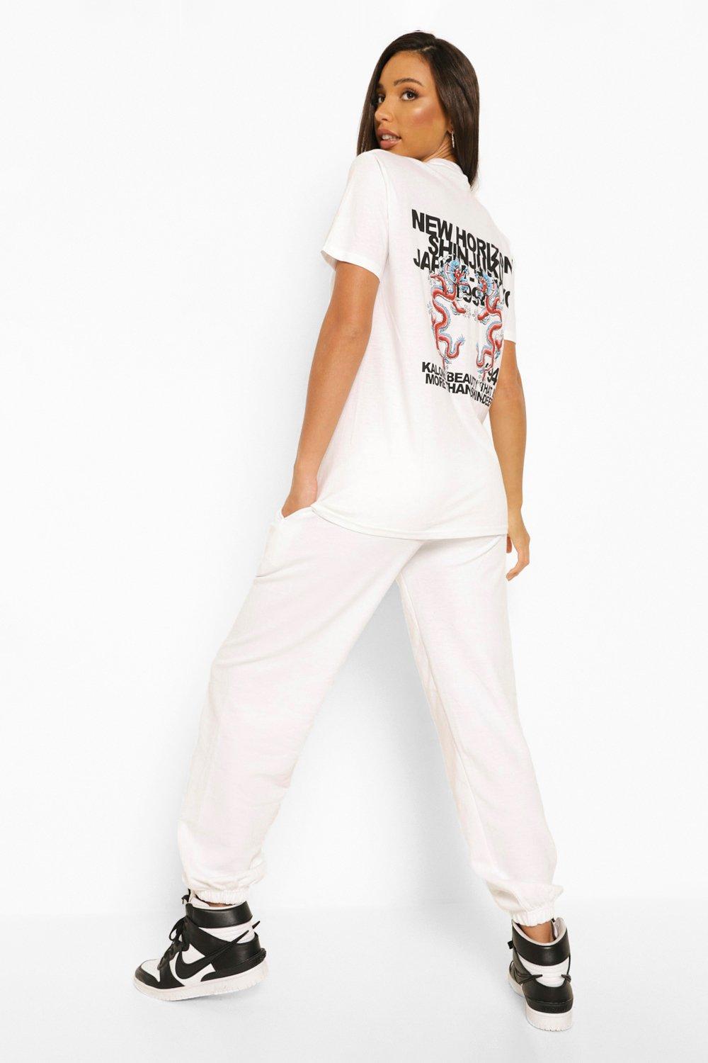 Tall Japan Dragon Back T shirt Tracksuit boohoo FI